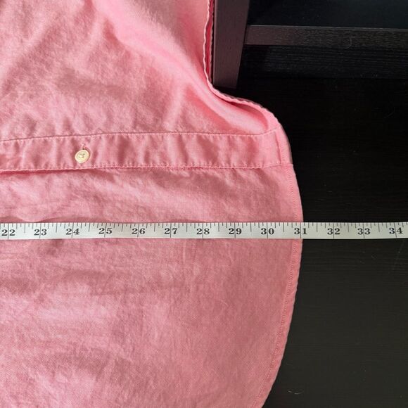 John Varvatos Shirt Mens Sz L Pink Button Down Long Sleeve Cotton Casual Logo - Picture 13 of 13